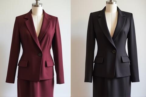 Before and after comparison showing a significant alteration improving the fit of a garment