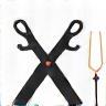 Icon representing skilled tailors with scissors and needle