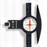 Icon representing a precise measurement tool or caliper